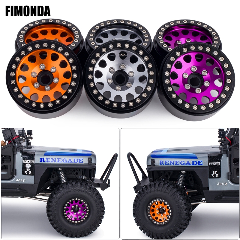 Tamiya Model Rc Car - عجلات خرز من الألومنيوم مقاس 1.9