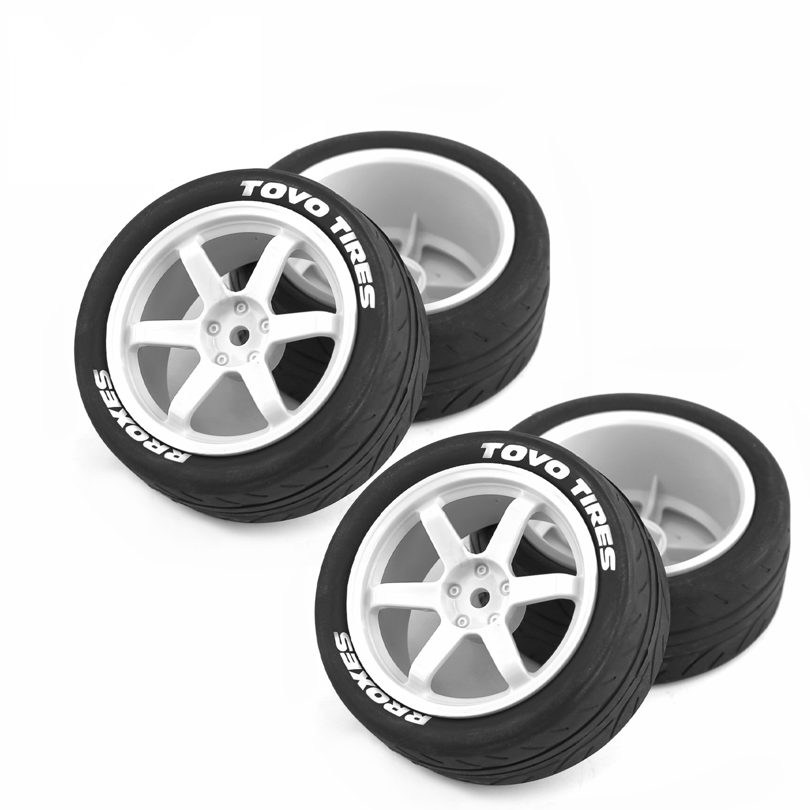 Tamiya Model Rc Car - إطارات مطاطية للطرق الوعرة مقاس 1/10