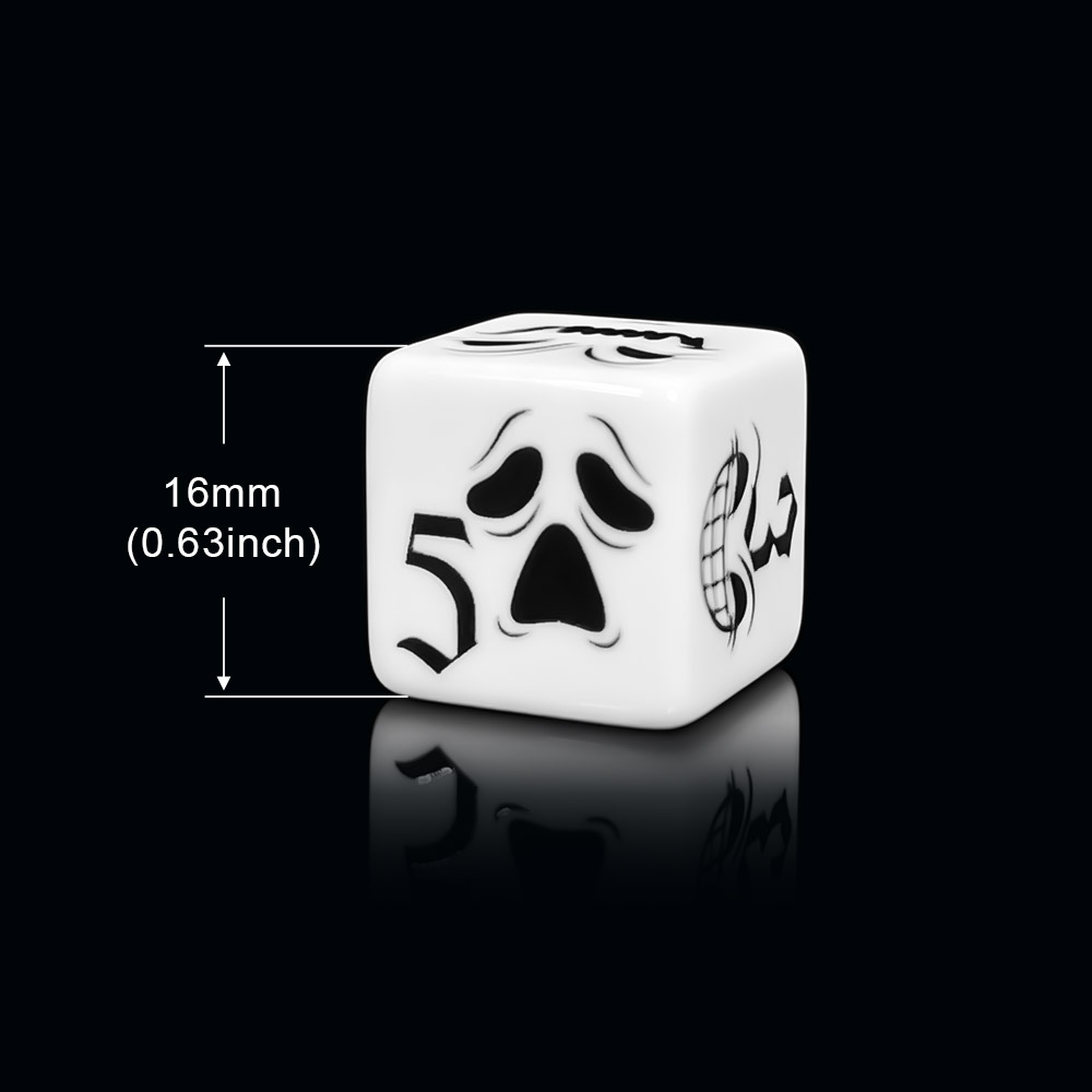 12 قطعة من مكعبات النرد D6 بتص - مراجعة Board Game Horror وسعره